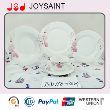 10 ′ ′ rodada mão pintada placa de jantar xícara de porcelana